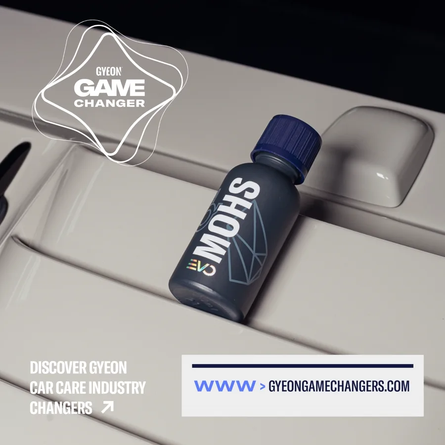 GYEON Q² Mohs EVO bottle on freshly detailed bodywork